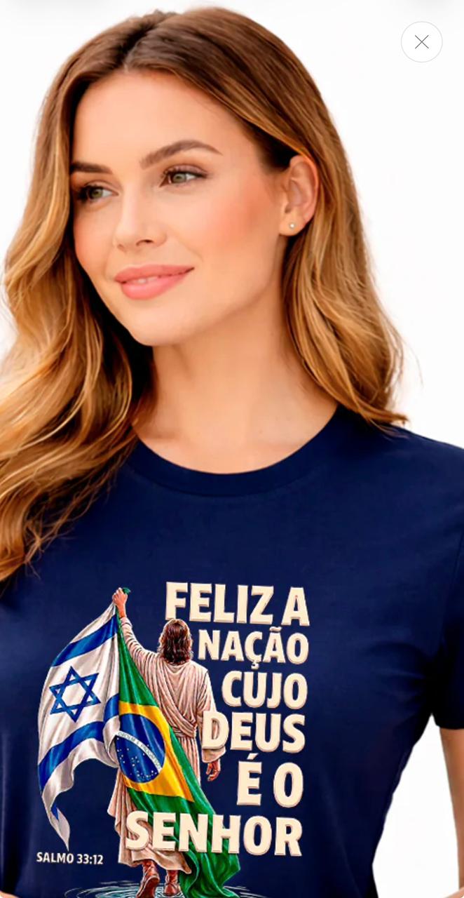 Camiseta feliz é a naçao