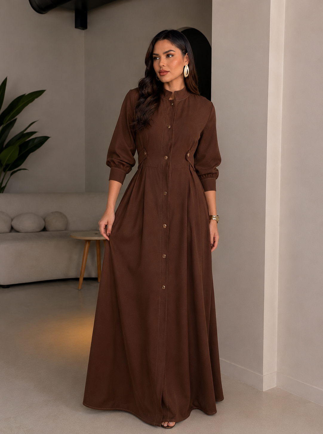 Vestido Longo Chemise Linho Sensorial