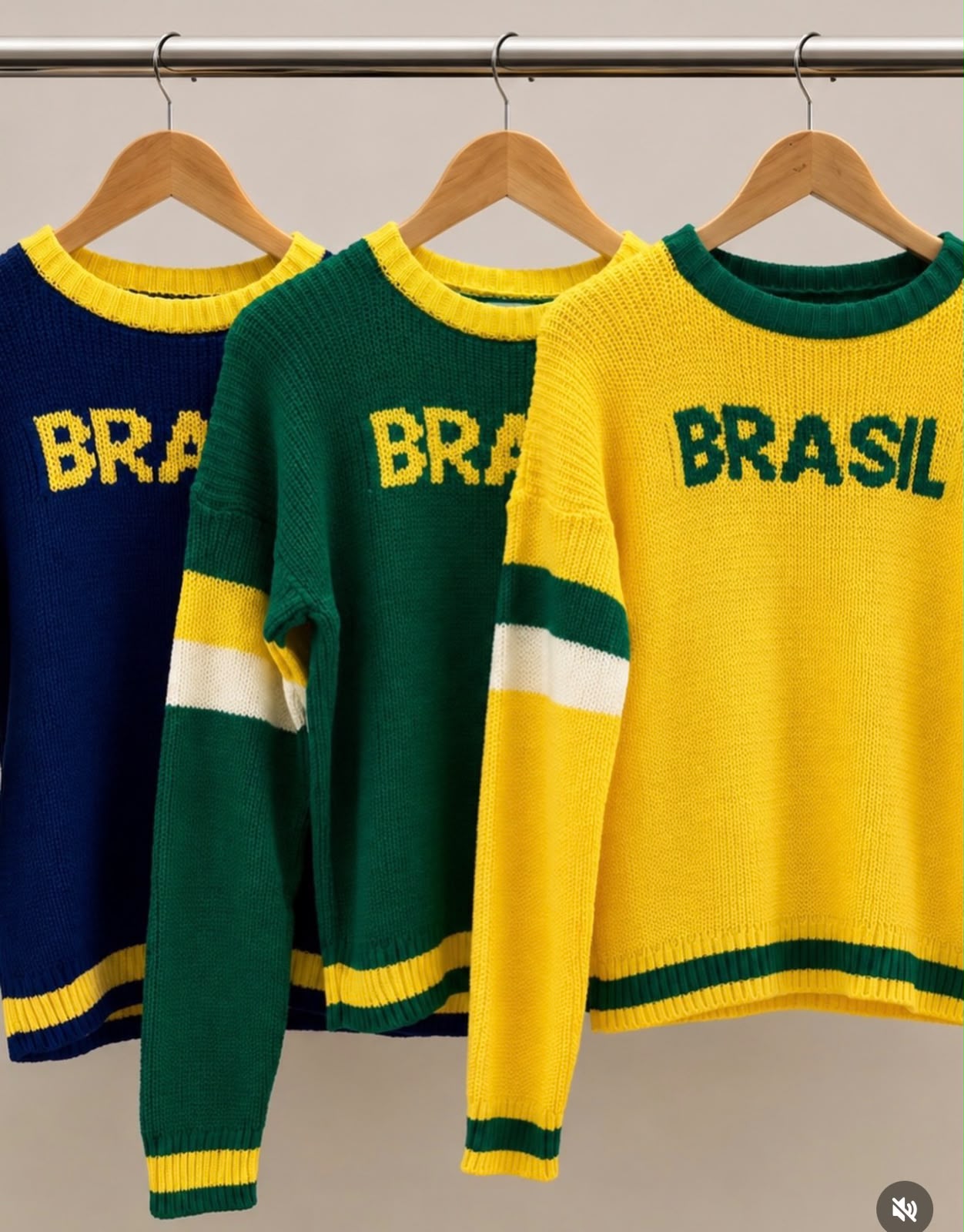 Blusa de tricô Brasil