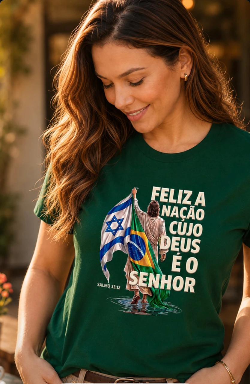 Camiseta feliz é a naçao