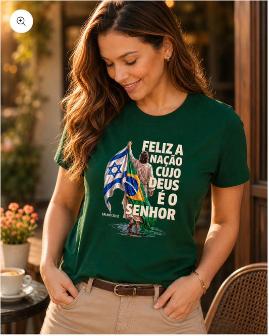 Camiseta feliz é a naçao