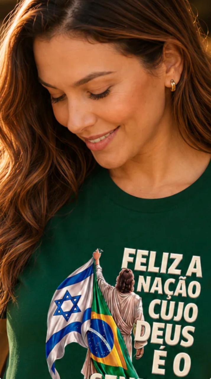 Camiseta feliz é a naçao