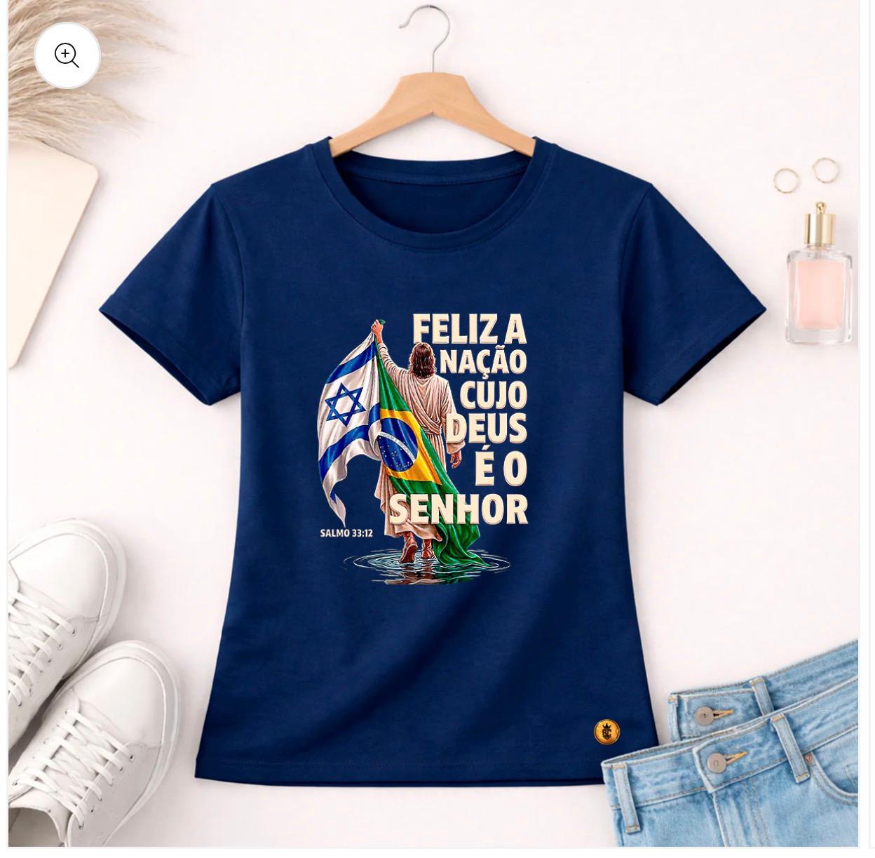 Camiseta feliz é a naçao
